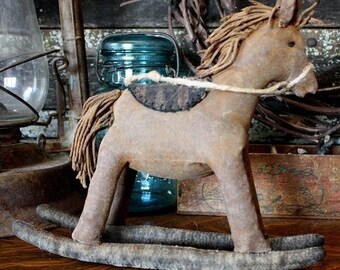 Primitive Rocking Horse Doll Digital PDF Pattern