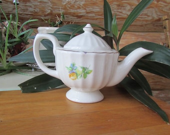 Vintage Porcelain Teapot Yellow Rose