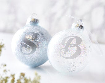 Personalised Initial Sparkle Bauble