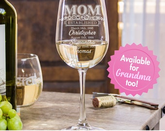 Together, We Are A Garden Of Love - Family Personalized Custom Wine Glass - Gift For Mom, Daughter