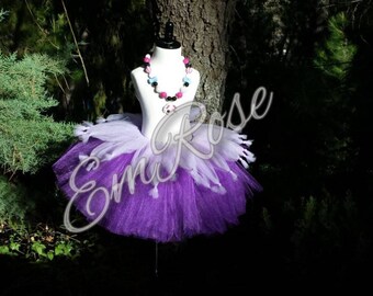 Purple and white princess tutu