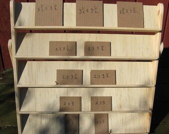 Craft show display earring card shelf