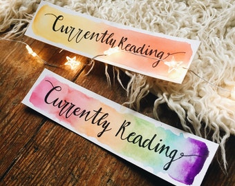 Currently Reading | Watercolor Bookmarks