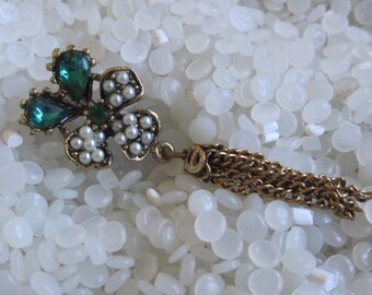 vintage brooch, scatter pin, pansy