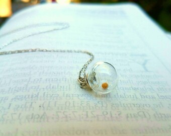 Mustard seed necklace by Boomdyada, Sterling Silver, Mother's Day gifts, faith necklace, inspirational, encouragement, confirmation, baptism