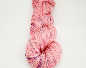 Hand Dyed Sock Yarn // OOAK //100g Strawberry Fields Yarns