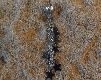 Beautiful Strand of Stars Belly Piercing