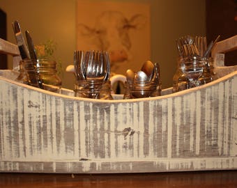 Rustic Caddy Antique White