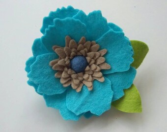 Flower Brooch, felt flower,brooch,flowers,floral brooch, accessory,large flower brooch