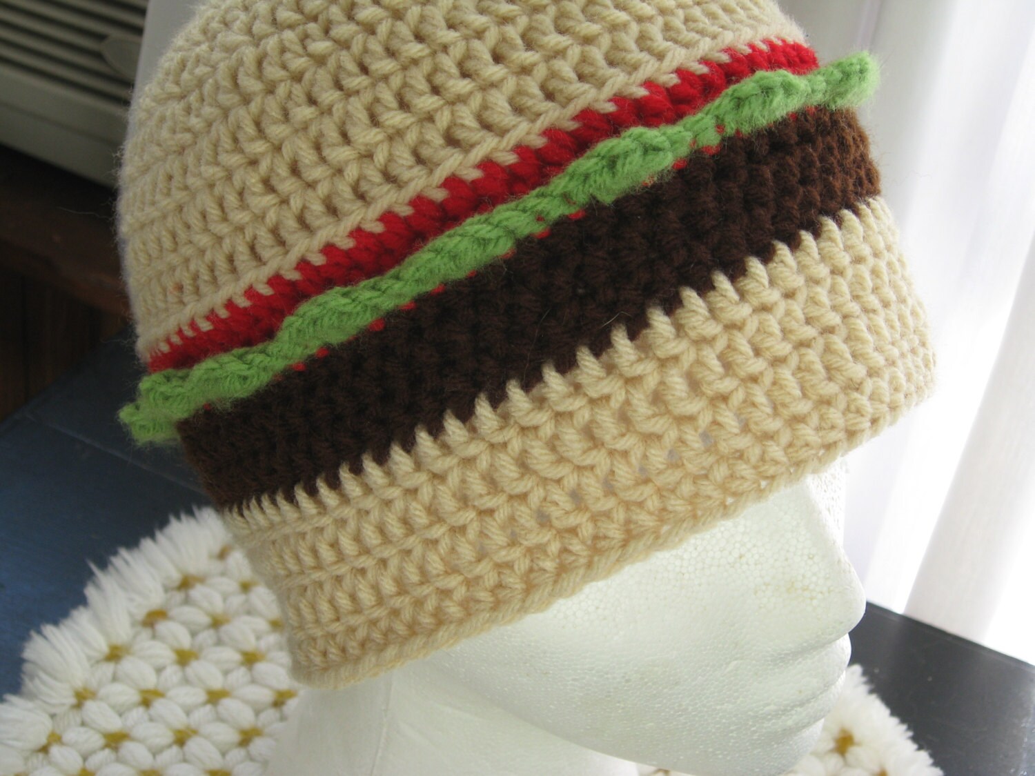 Burger Hat Adult Hold the Cheese