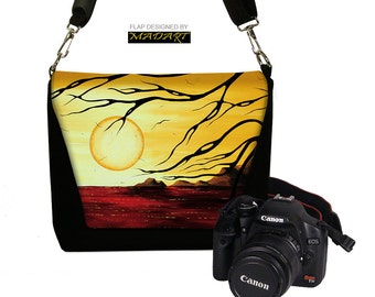 Womens Padded Camera Bag Dslr Camera Bag Slr Camera Bag Purse Deluxe Model MADART Golden Harmony red yellow black RTS