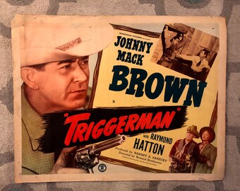 Triggerman (1948) vintage western movie poster