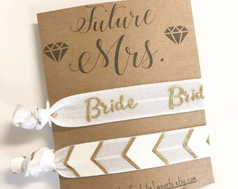 Future Mrs - Bride Gift - Bride To Be Gift - Bride Hair Tie Favor - Hair Tie Bride Gift - Hair Tie Favor - Engagement Gift - Proposal Gift