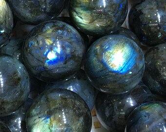 Best Labradorite Sphere/Labradorite Crystal Ball/Labradorite ball(Size:20mm,30mm,40mm,50mm,60mm,70mm,80mm,90mm,100mm,Custom Size)