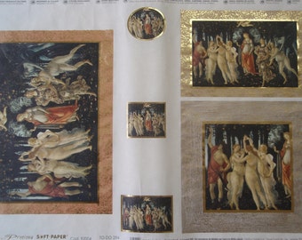 SALE 50% OFF Soft Paper Precious Decoupage 3 Sheets 50x70cm. Italian Masterpieces