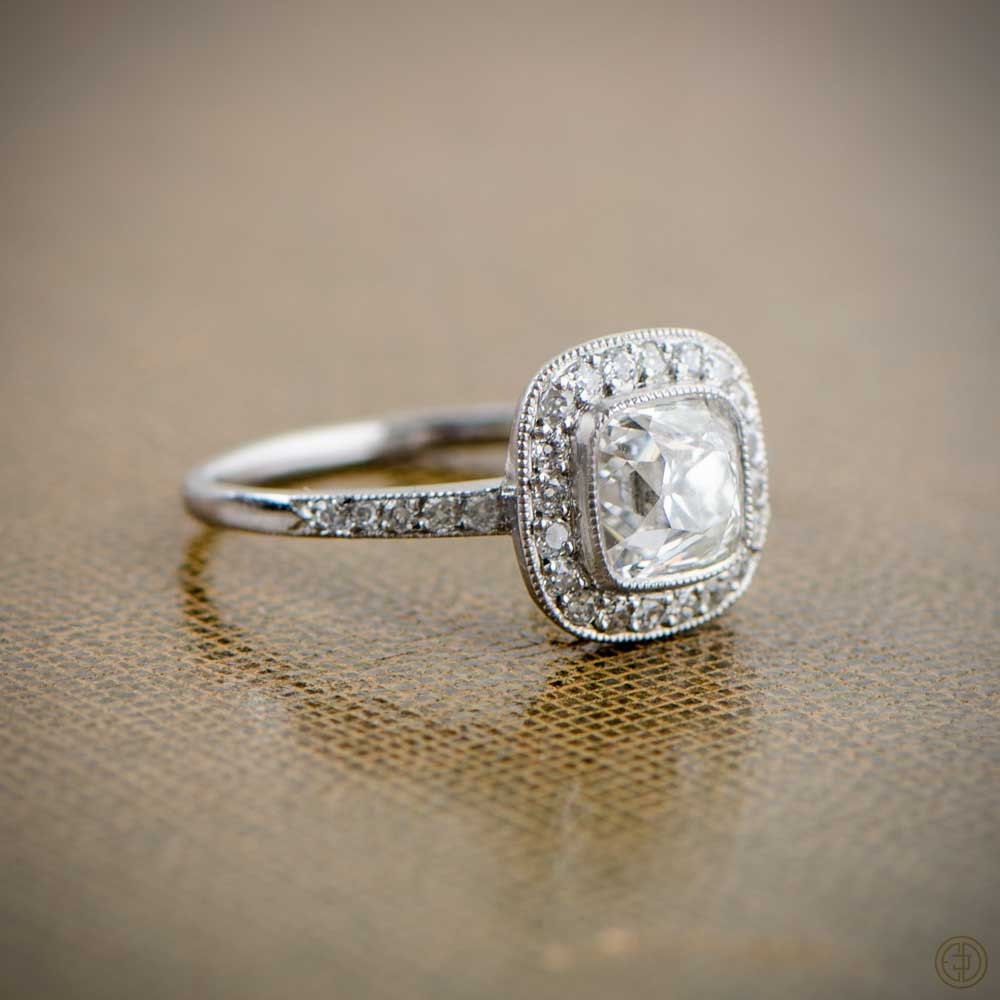 antique-old-mine-cushion-cut-diamond-engagement-ring-estate