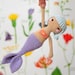 Crochet amigurumi mermaid sirena doll pattern chart