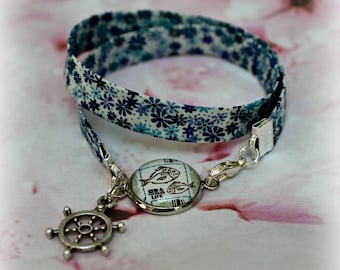 Liberty bracelet with SEA cabochon