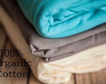 Organics! Stretch Knit Jersey Wraps 12"x55" Beautiful Basics Gray Cream or Teal Jersey Knit Wrap Neutrals Newborn Swaddle Photo Wrap