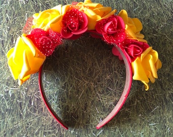 Yellow flower headband Frida Kahlo inspired