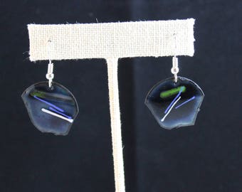Enameled Copper Earrings (041917-022)