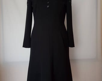 1920s cocktail dress Black with lace