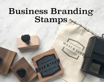 Business Branding Stamp | Custom Logo Stamp | Logo Rubber Stamp | Custom Rubber Stamp | Custom Design Stamp | Wood Block | Self Inking Stamp