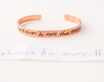 Actual Handwriting Jewelry | Memorial Gift | Sympathy Gift | Remembrance Gift | Signature Bracelet | Handwriting Bracelet | Cuff Bracelet