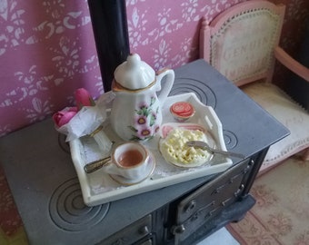 1/12 dollhouse miniature - breakfast tray