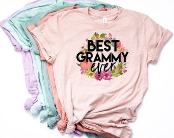 Best Grammy Ever, Grammy Shirt, Grammy Shirt, Grammy Gift, Grammy T Shirt, Grammy TShirt, Grammy, Pregnancy Reveal, Bella Canvas - Item 6062