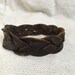 SALE - Vintage Braided Leather Bracelet w/Hook and Eye Closures - EXPIRES 10/28/17
