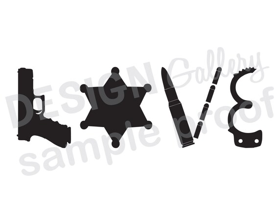 Download LOVE Deputy Sheriff jpg png image & SVG DXF cut