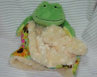 Security Blanket Lovie Baby Blanket Frog - Lovems