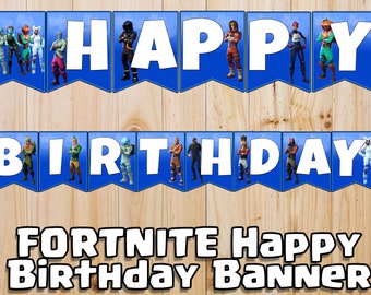 Fortnite Birthday Party Banner Fortnite Printable Banner