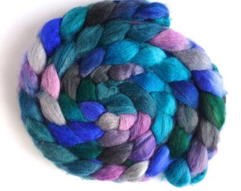 Window Box, BFL Wool Roving - Hand Painted Spinning or Felting Fiber