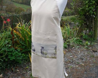 Apron for spinners and carding.