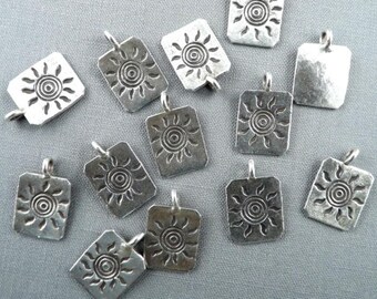 Karen HIll Tribe Silver Sun Design Pendant Pure Silver Destash #17-001