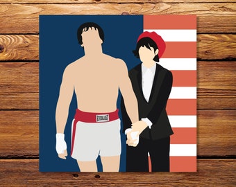 Rocky & Adrian - 8"x8" Giclee Print
