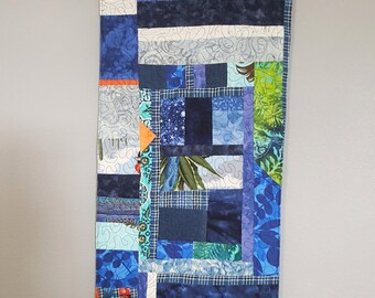 Quilted Blue Patch Wall Hanging