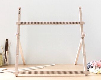 Adjustable Sized Weaving Loom, Large Loom on stand, Weaving Loom, Weaving Kit, Frame Loom, Tapestry Loom 30" x 30"