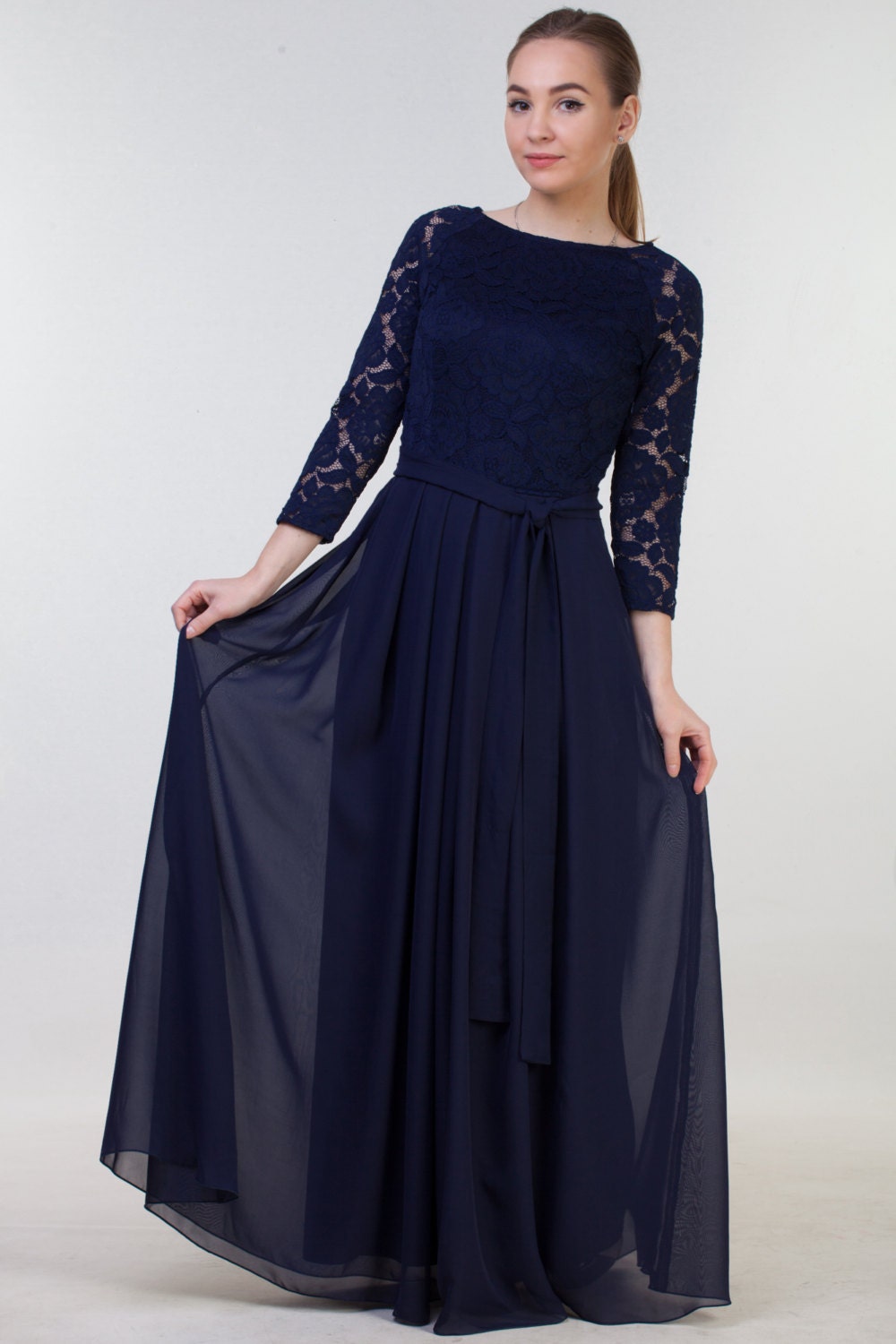 Draping Gown - Short Sleeves / Hidden Side Pockets You searched for: navy blue dress! Etsy is the home to thousands of handmade, vintage, and one-of-a-kind products and gifts related to your search. No matter what you’re looking for or where you are in the world, our global marketplace of sellers can help you find unique and affordable options. Let’s get started!