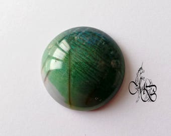 "Labradorite imitation" polymer clay cabochon #2