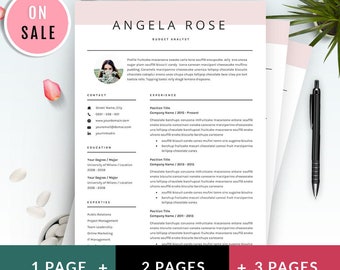 Resume Template - Professional CV Template - for Word (US Letter and A4) 1 & 2 Page CV Template