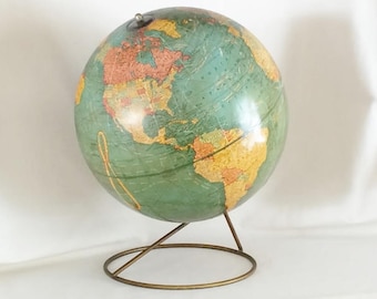 CRAM'S IMPERIAL WORLD Globe - Cram's Imperial 12" World Globe - Cram's World Globe Metal Stand
