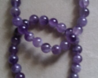 New, Amathyst Bracelet, 6mm gemstones