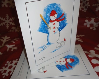 Baseball (Snowball) Note Cards