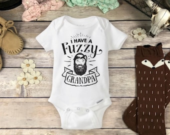 Fuzzy Uncle Beard Onesies Brand Or Carter S Bodysuit