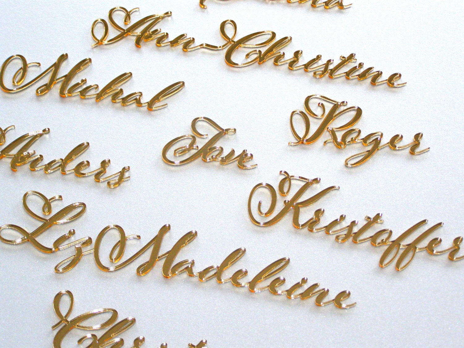 Laser cut names Calligraphy cards Personalized Wedding place Laser cut names Calligraphy cards Personalized Wedding place