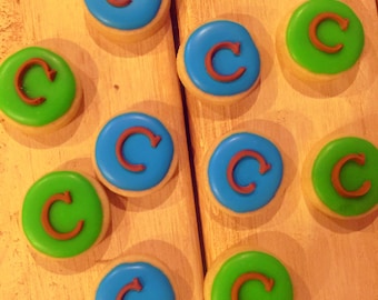 Mini Cookie Bite Sugar Cookies - 1 dozen (choose any color / letter / number)