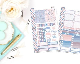 PK8-Rose Quartz & Serenity Personal Planner Sticker Kit